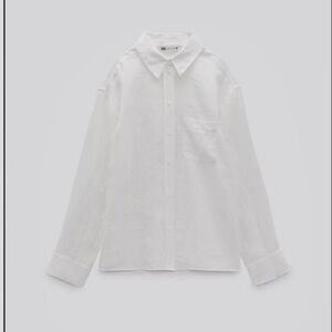 100% linen zara shirt